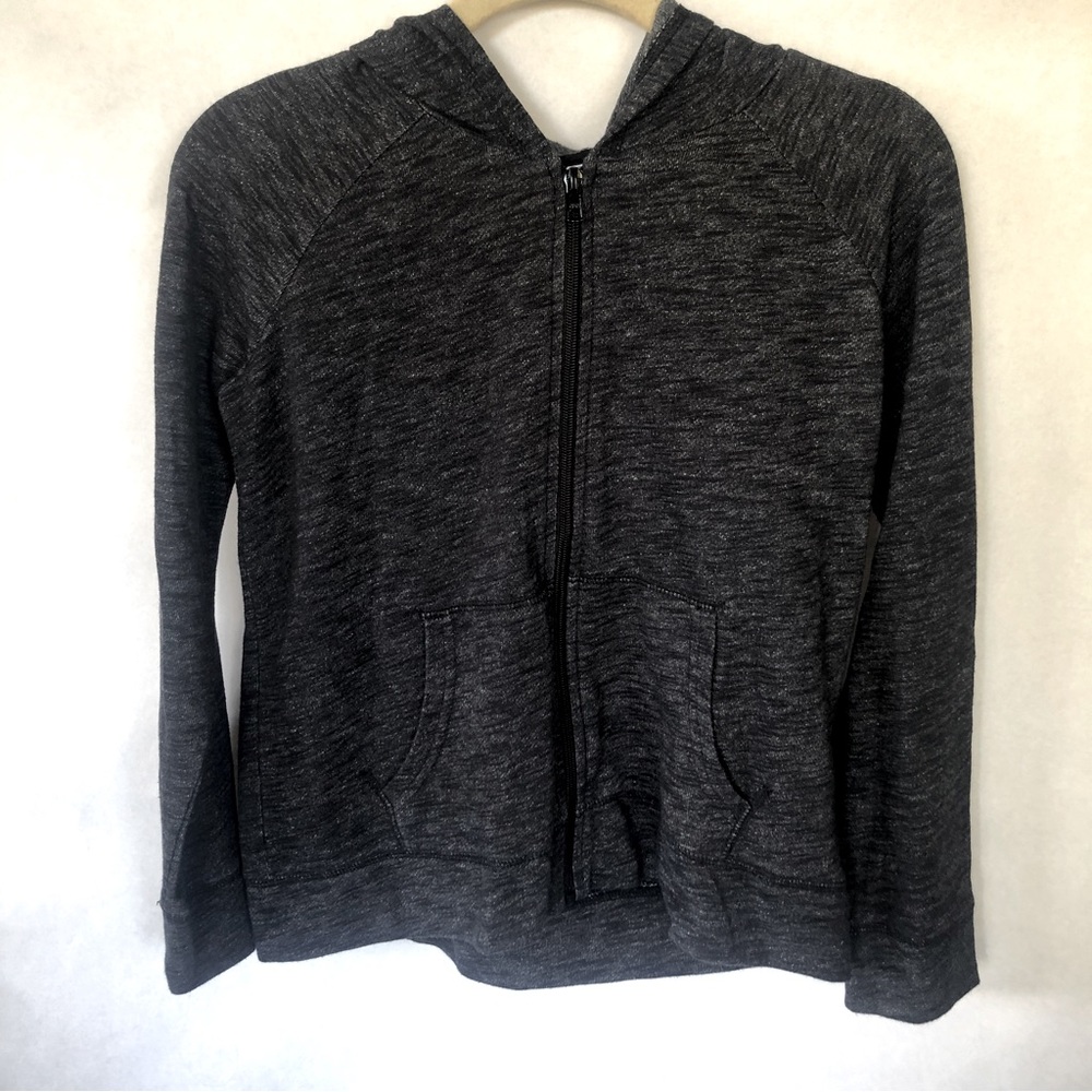 Grey Zip Up Jacket with Hood